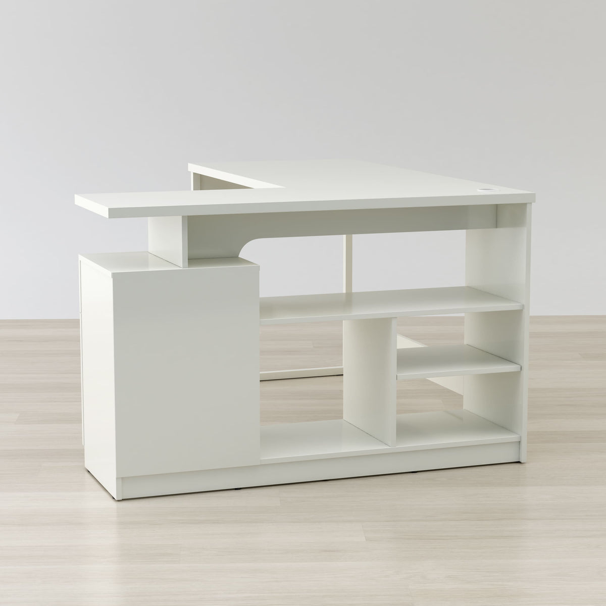 Lexi 55" L-Shaped Corner Desk - The Charming Bench Company