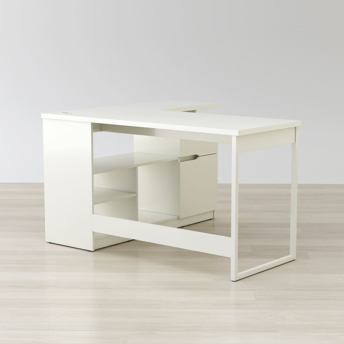 Lexi 55" L-Shaped Corner Desk - The Charming Bench Company