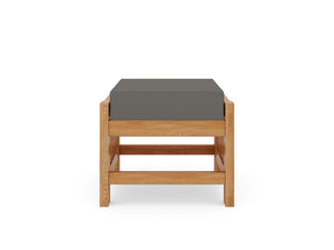 Sylvie 2-piece Teak Outdoor Lounge Set with Sunbrella Charcoal Cushions