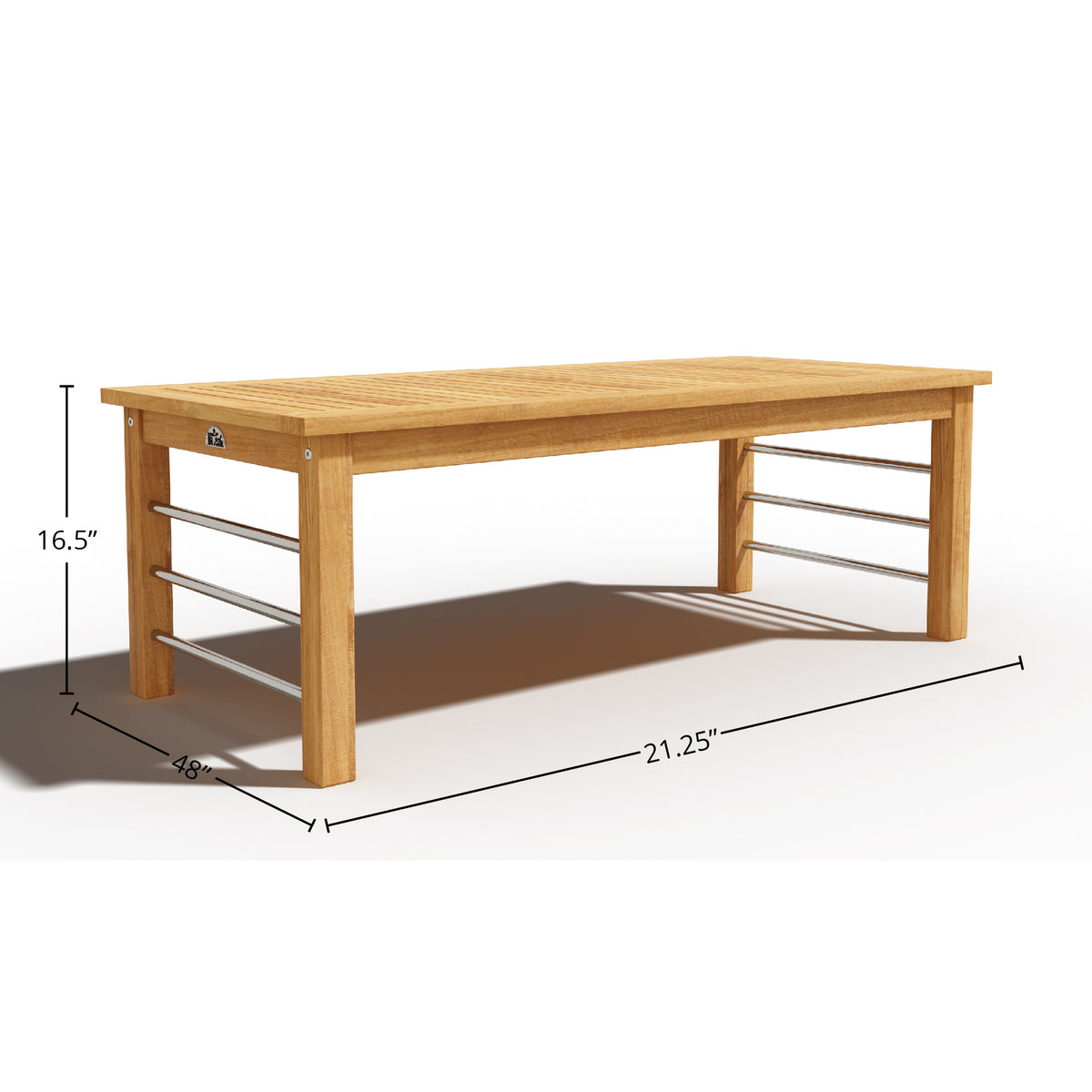 Leon Rectangular Teak Outdoor Coffee Table