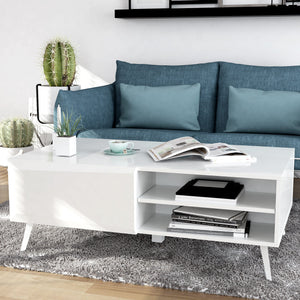 Altus 43" Coffee Table Gloss White - The Charming Bench Company