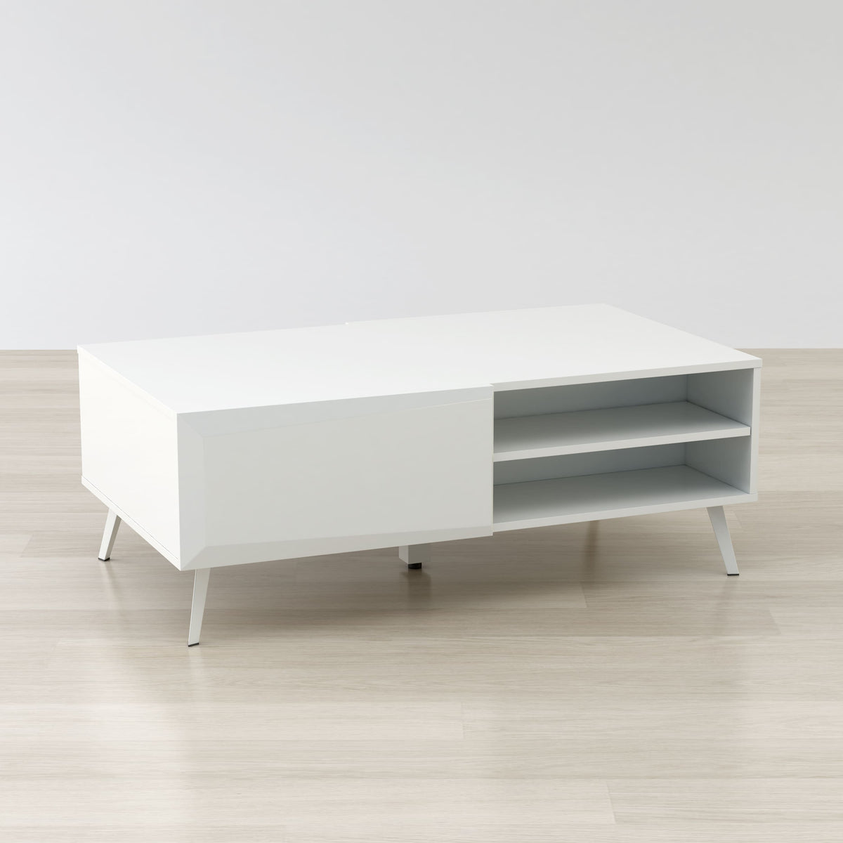 Altus 43" Coffee Table Gloss White - The Charming Bench Company