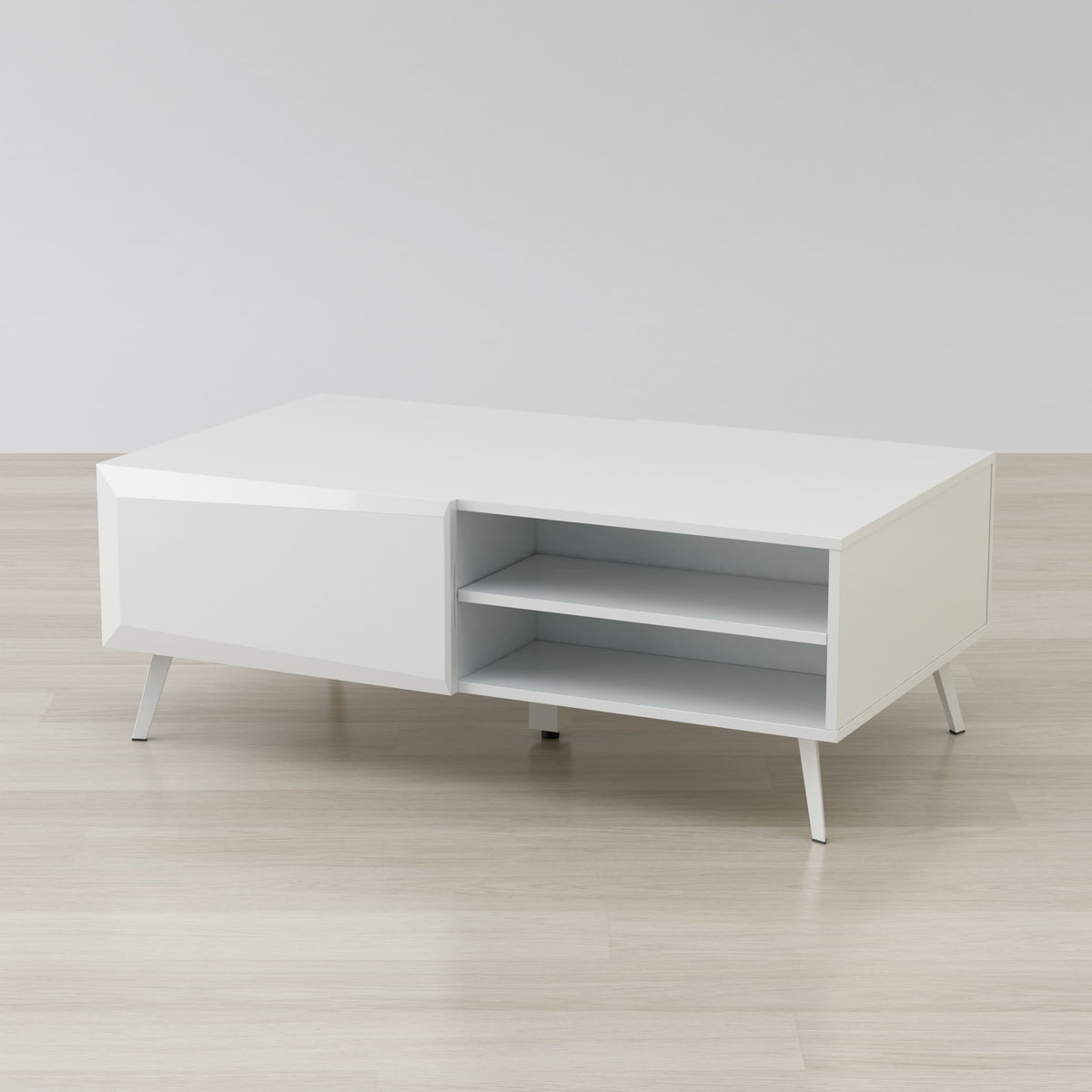 Altus 43" Coffee Table Gloss White - The Charming Bench Company