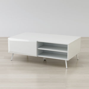 Altus 43" Coffee Table Gloss White - The Charming Bench Company