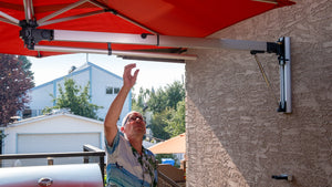 Shadowspec Retreat™ Wall Mounted Umbrella - The Charming Bench Company-Shadowspec Retreat™ Wall Mounted Umbrella