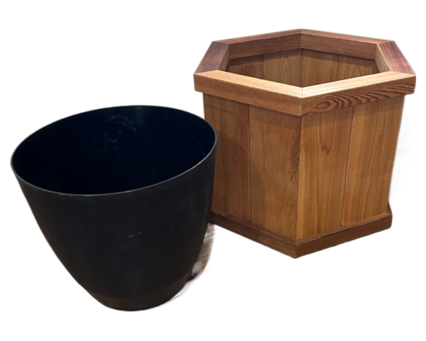 Cedar Pot Cover – Octagon Deck Planter by Wood Country