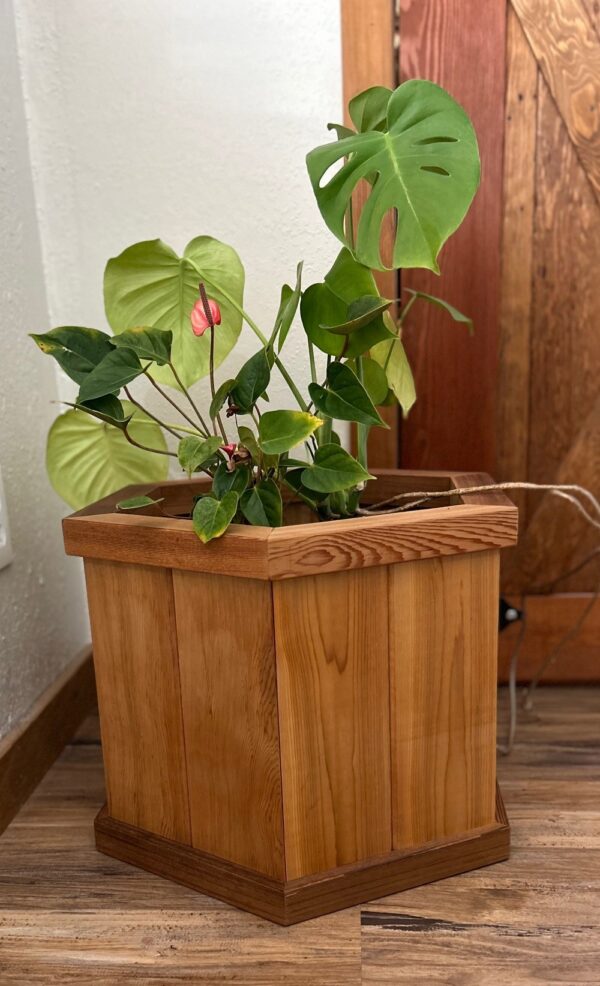 Cedar Pot Cover – Octagon Deck Planter by Wood Country