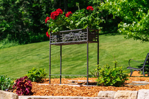 Outdoor Horse Flower Box Stand