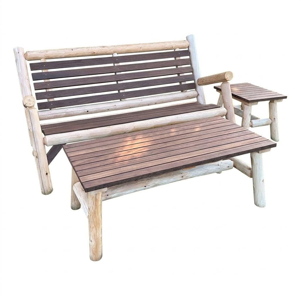 ThermaFusion Cedar Log 4 Foot Loveseat