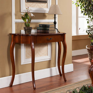 Curved Console Table - Cherry Finish by All Things Cedar