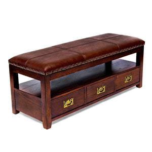 Entryway Storage Bench - Cherry Finish by All Things Cedar