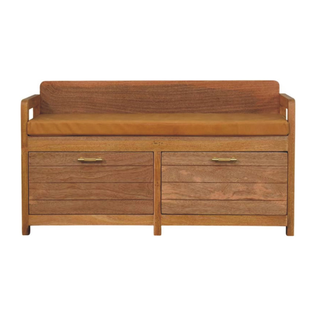 Oxford Hardwood 2 Drawer Storage Bench