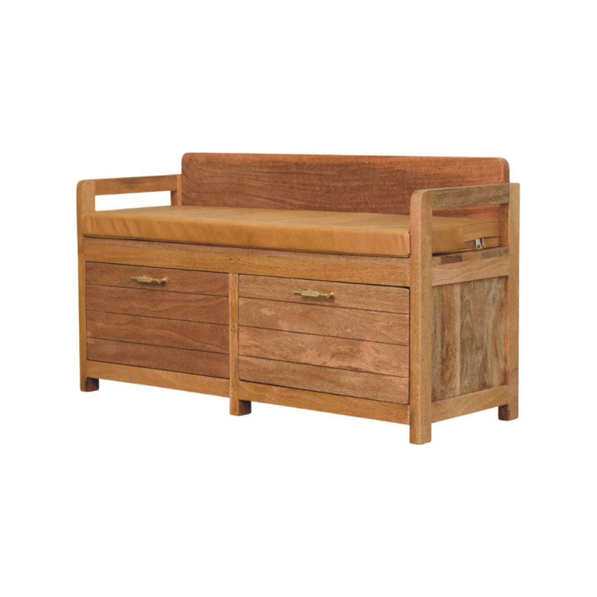 Oxford Hardwood 2 Drawer Storage Bench