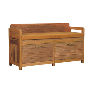 Oxford Hardwood 2 Drawer Storage Bench