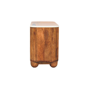Beaumont Marble Shoe Bench