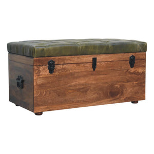 Roasted Almond Storage Trunk Bench Bench