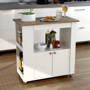 Aston 33.5" Kitchen Cart - The Charming Bench Company