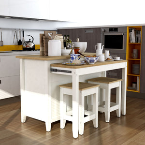 Delphi 53" Kitchen Island Cabinet - The Charming Bench Company