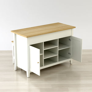 Delphi 53" Kitchen Island Cabinet - The Charming Bench Company