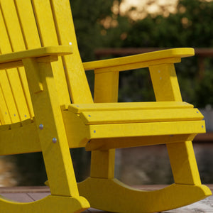 Heritage Adirondack Rocking Chair - The Charming Bench Company
