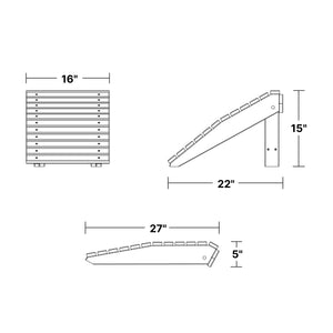 Heritage Folding Stepstool - The Charming Bench Company