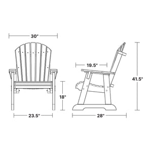 Heritage High Fan Back Chair - The Charming Bench Company