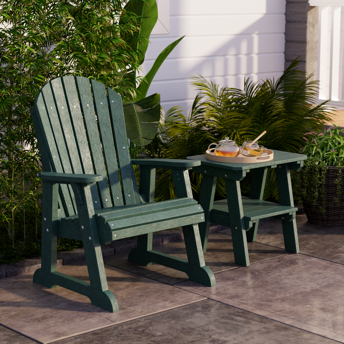 Heritage Two Tier End Table - The Charming Bench Company