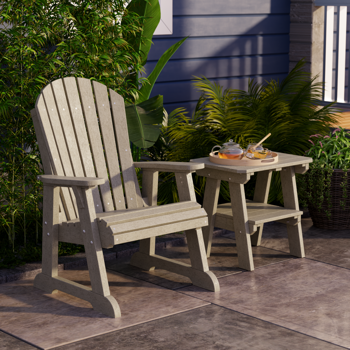 Heritage Two Tier End Table - The Charming Bench Company