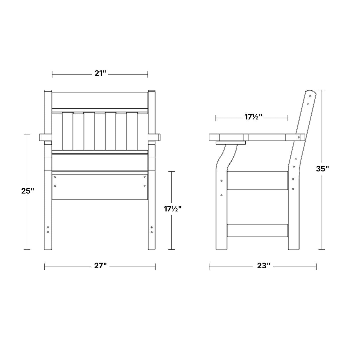 Heritage Garden Chair - The Charming Bench Company