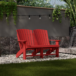 Heritage Double Adirondack - The Charming Bench Company