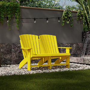 Heritage Double Adirondack - The Charming Bench Company