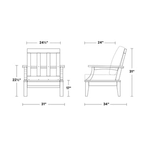 Heritage Deep Seating Chair with Cushions - Option 2