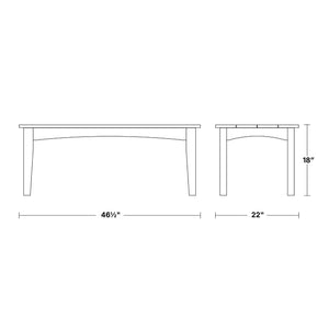 Heritage Deep Seating Coffee Table - The Charming Bench Company