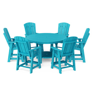 Heritage 7-Piece 60" Pub Counter Set - The Charming Bench Company