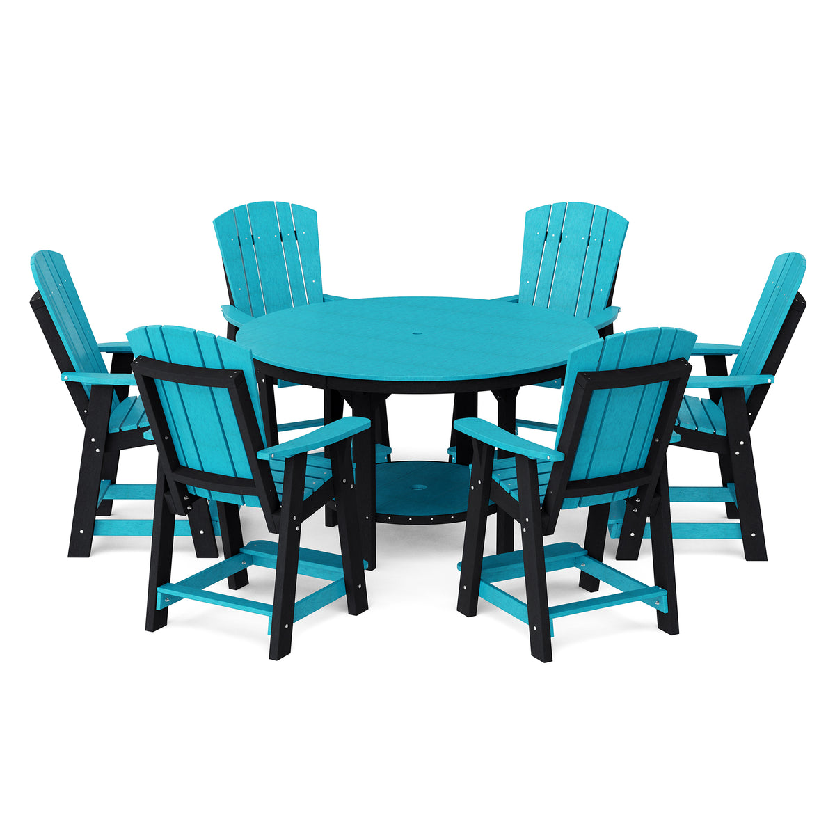 Heritage 7-Piece 60&quot; Pub Counter Set - The Charming Bench Company