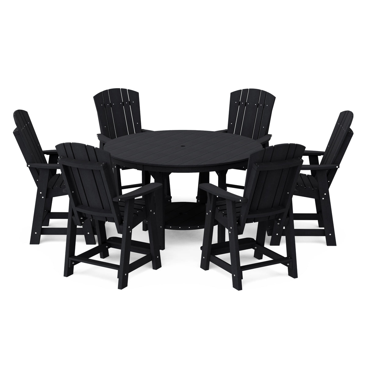 Heritage 7-Piece 60&quot; Pub Counter Set - The Charming Bench Company
