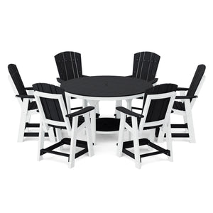 Heritage 7-Piece 60" Pub Counter Set - The Charming Bench Company