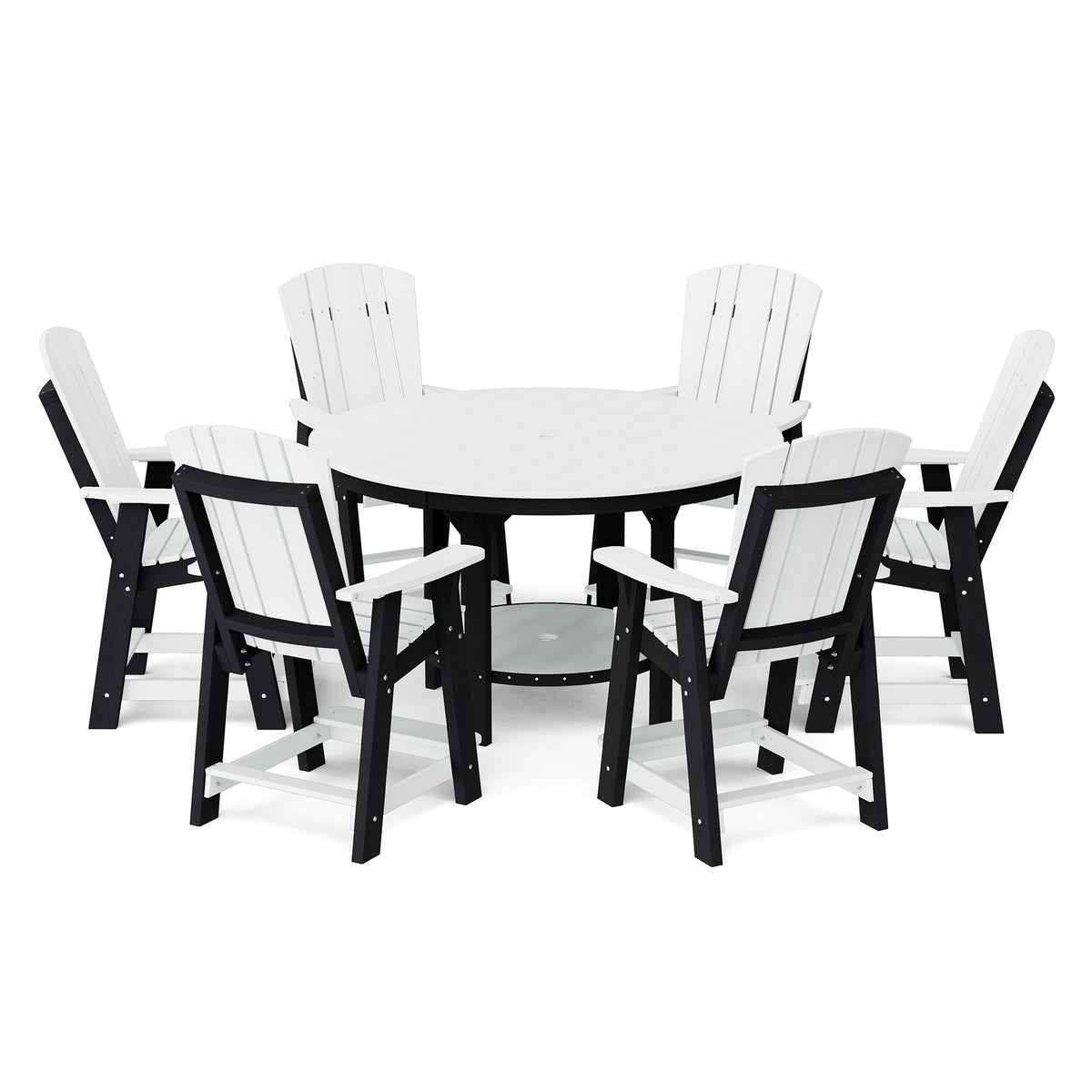 Heritage 7-Piece 60&quot; Pub Counter Set - The Charming Bench Company