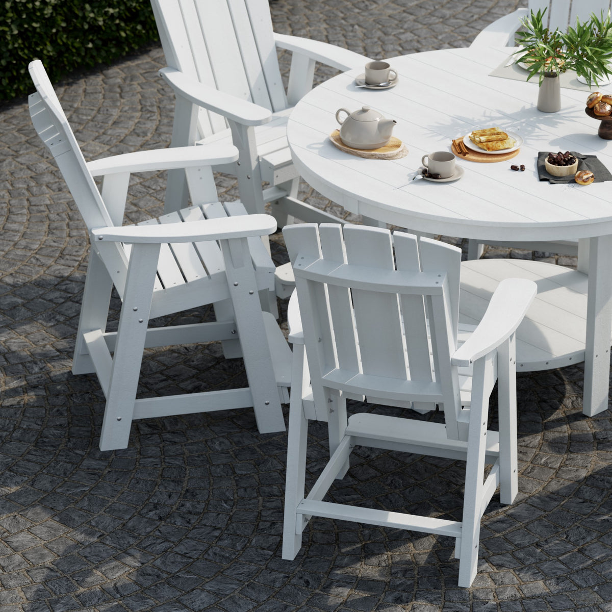 Heritage 7-Piece 60&quot; Pub Counter Set - The Charming Bench Company