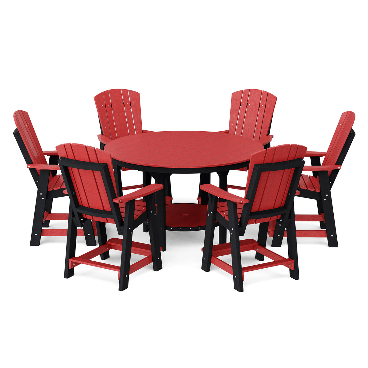 Heritage 7-Piece 60&quot; Pub Counter Set - The Charming Bench Company