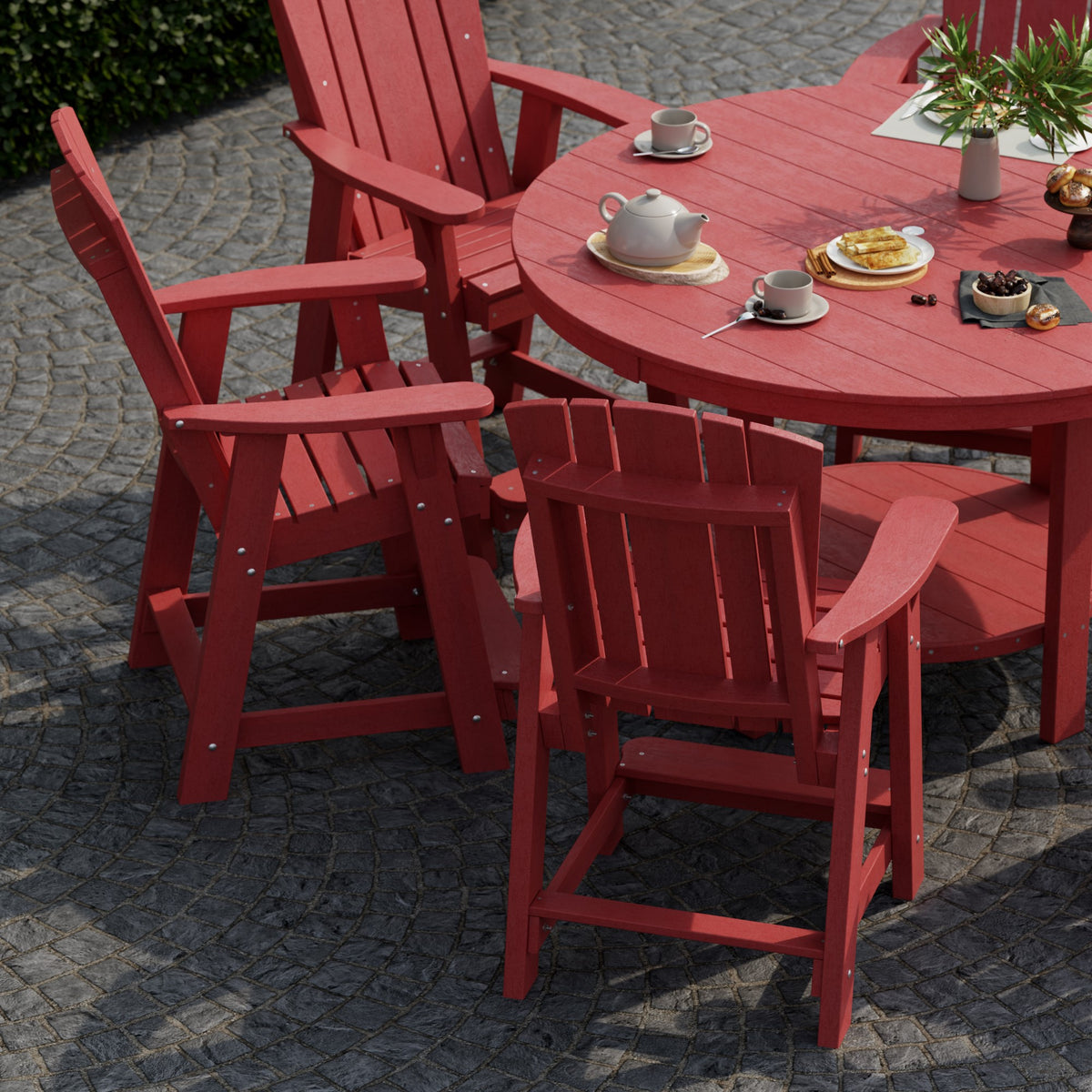 Heritage 7-Piece 60&quot; Pub Counter Set - The Charming Bench Company