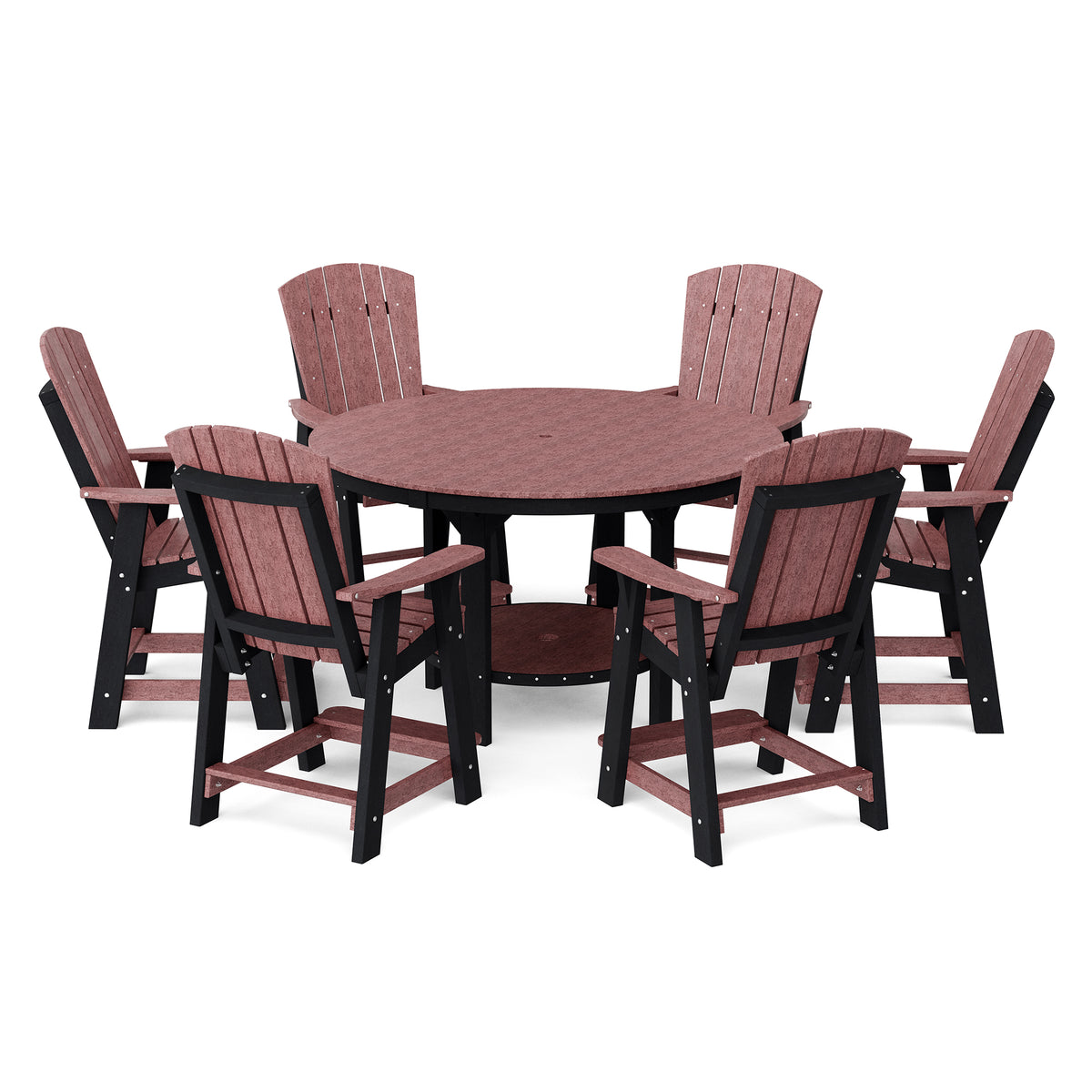 Heritage 7-Piece 60&quot; Pub Counter Set - The Charming Bench Company
