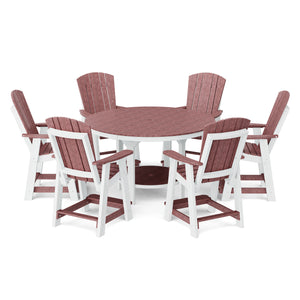 Heritage 7-Piece 60" Pub Counter Set - The Charming Bench Company