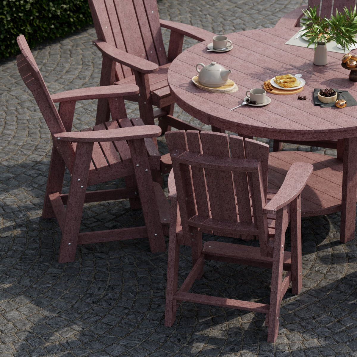 Heritage 7-Piece 60&quot; Pub Counter Set - The Charming Bench Company