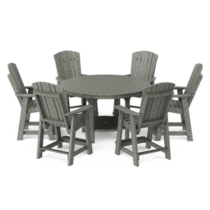 Heritage 7-Piece 60" Pub Counter Set - The Charming Bench Company