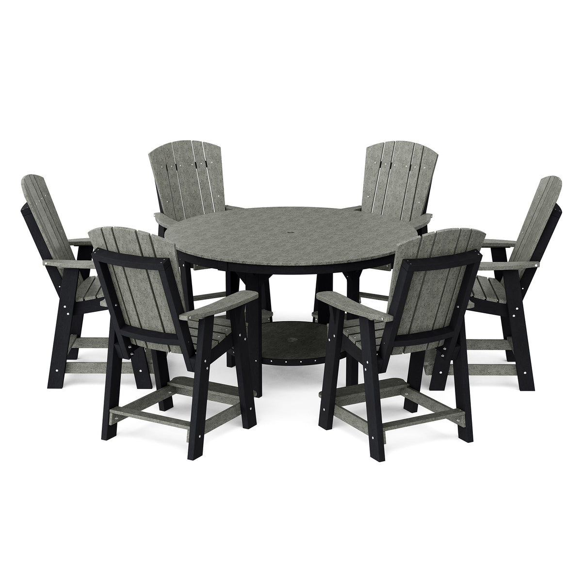Heritage 7-Piece 60&quot; Pub Counter Set - The Charming Bench Company