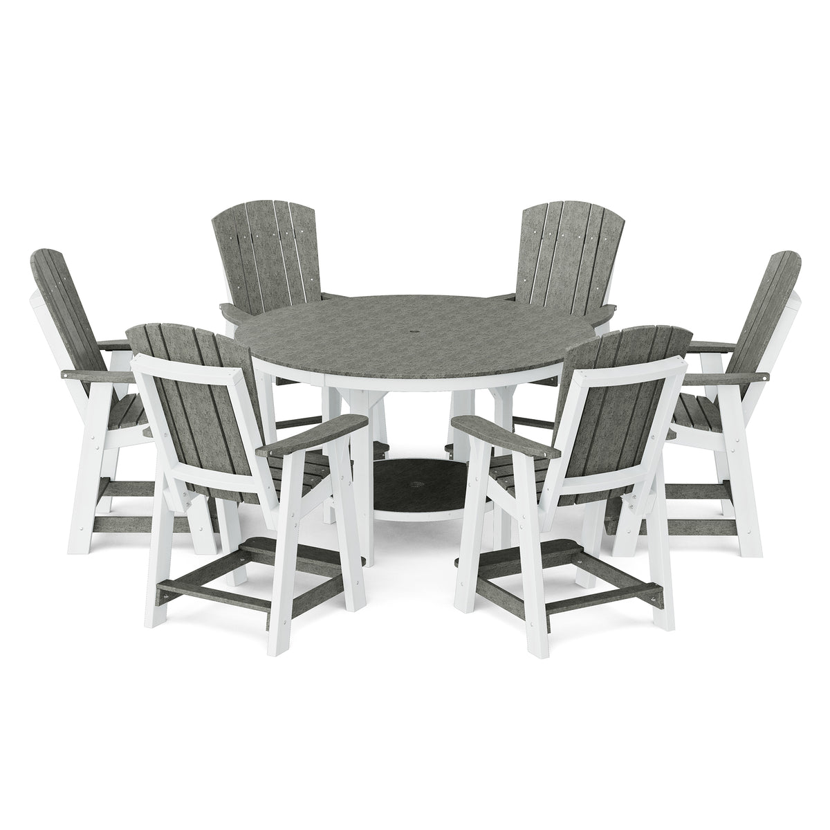 Heritage 7-Piece 60&quot; Pub Counter Set - The Charming Bench Company
