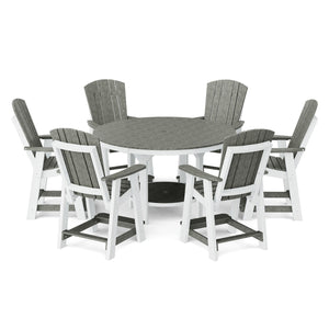 Heritage 7-Piece 60" Pub Counter Set - The Charming Bench Company