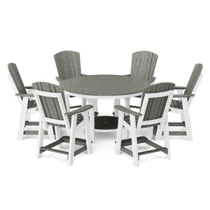 Heritage 7-Piece 60" Pub Counter Set - The Charming Bench Company