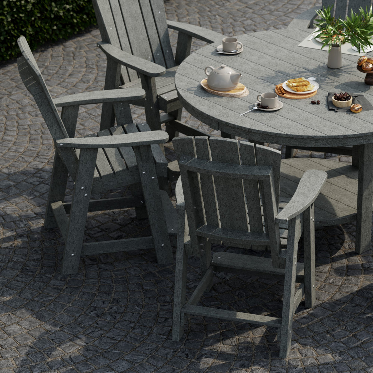 Heritage 7-Piece 60&quot; Pub Counter Set - The Charming Bench Company